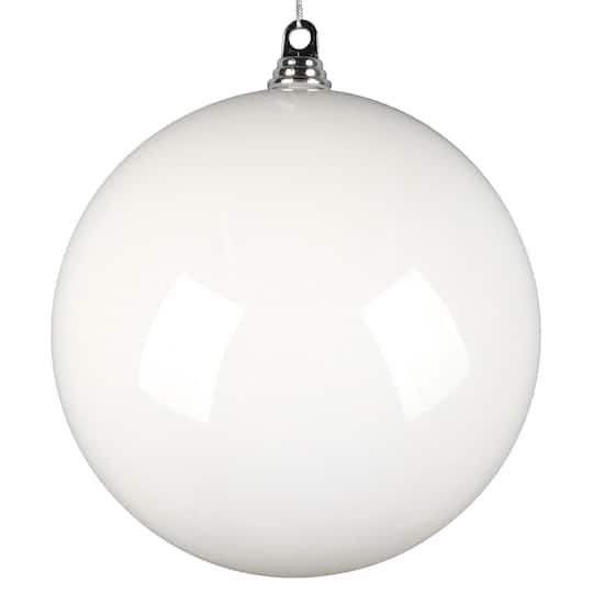 Vickerman White High-Gloss Ball Ornament